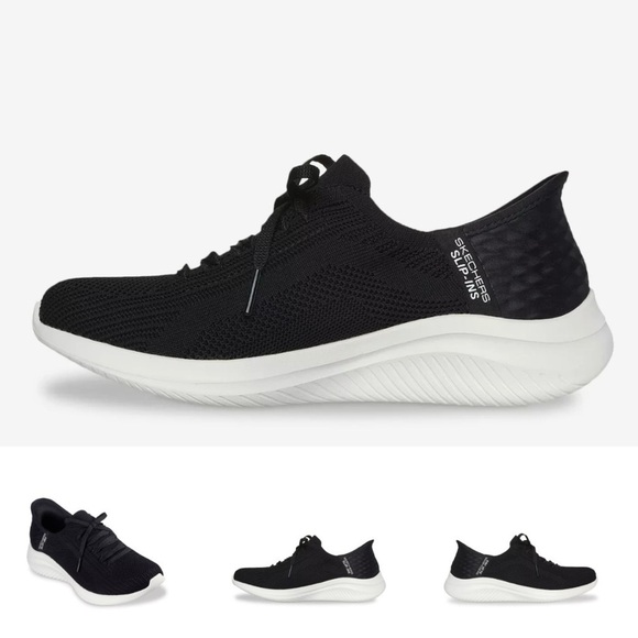 Skechers Hands Free Slip-Ins Ultra Flex 3.0 Brilliant Path Sneaker in Black Sz 6 - Picture 2 of 11